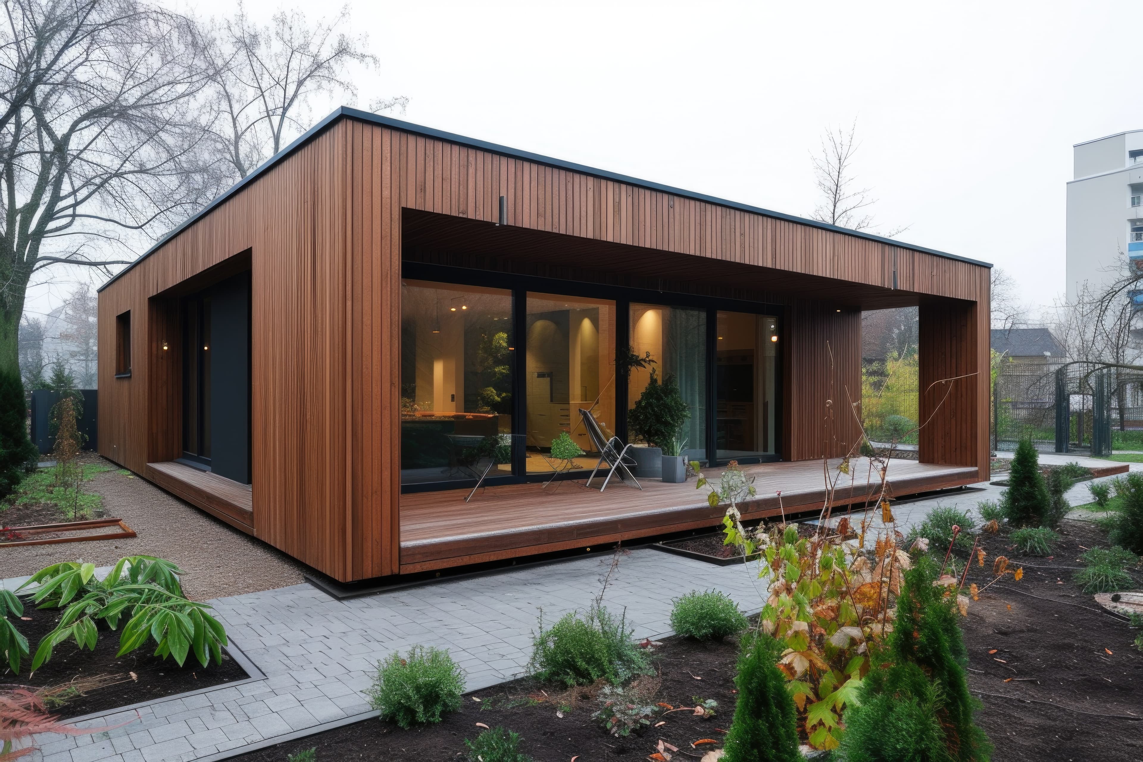 Modular container home exterior